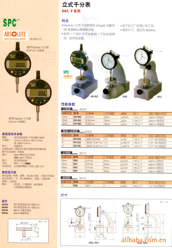 臺式千分表圖片